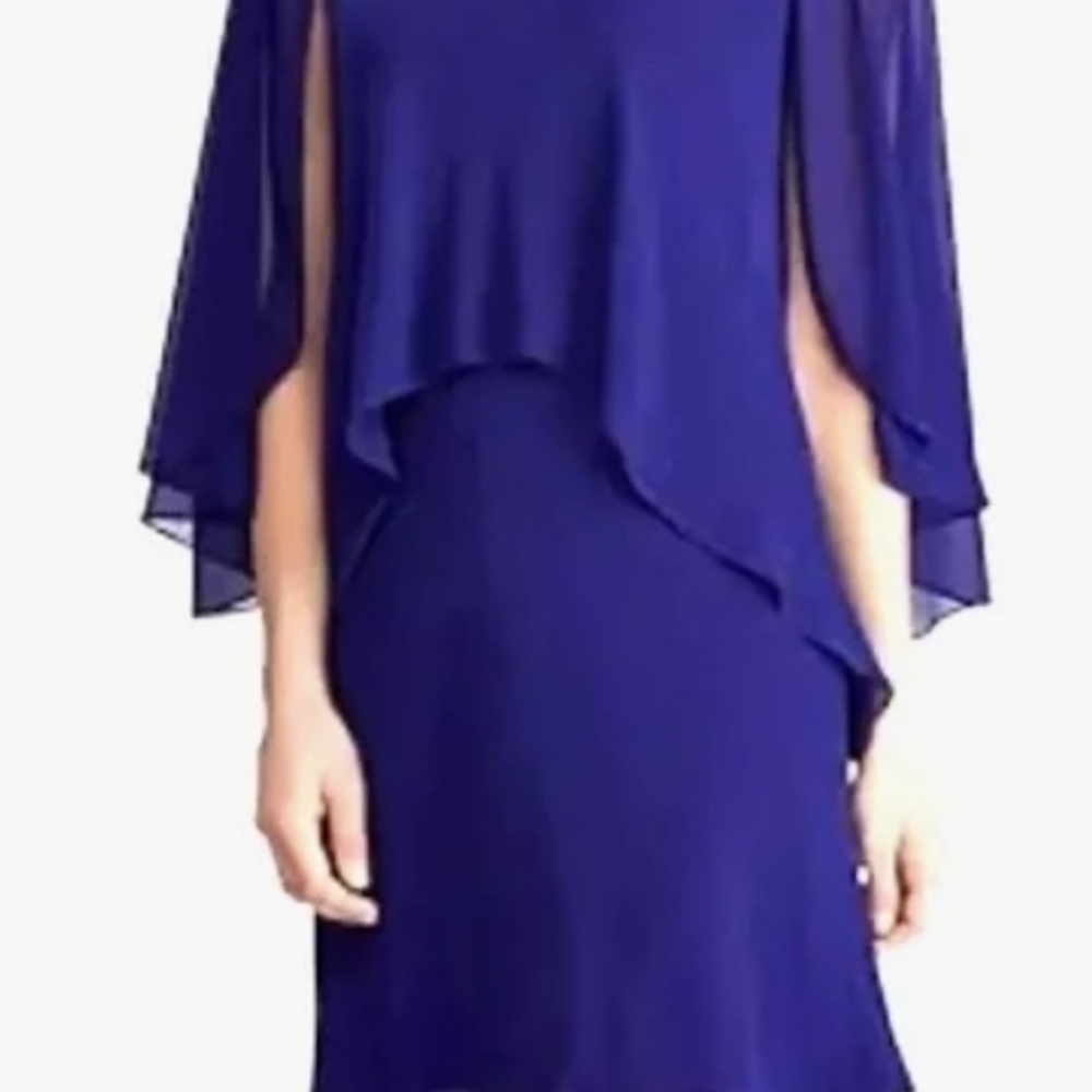 Lauren Ralph Lauren Women's Layered Georgette Chiffon Size 2